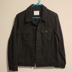 Old Navy Classic Black Denim Jean Jacket